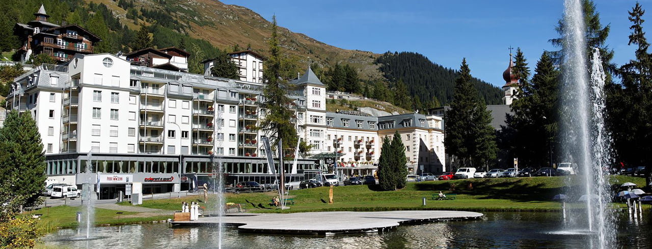 Aussenansicht des Hotels Seehof Davos