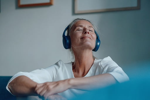 Relaxation with listening to music